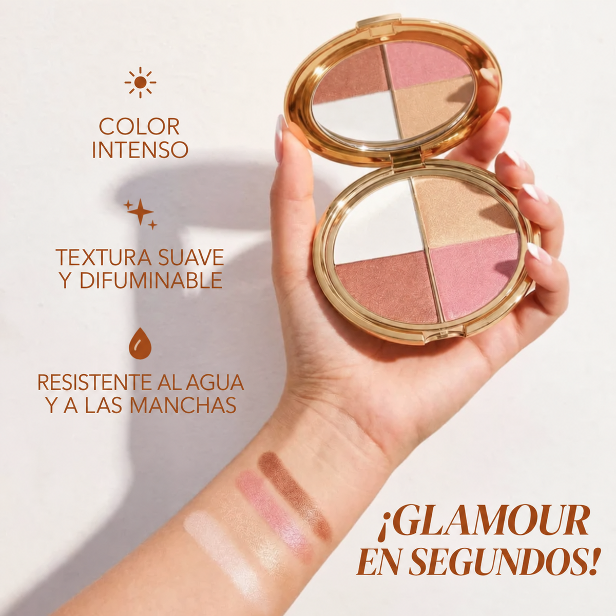50% OFF SOLO POR HOY: SUPERGIRL 4 EN 1™ - Paleta Maquilladora de ojos y mejillas