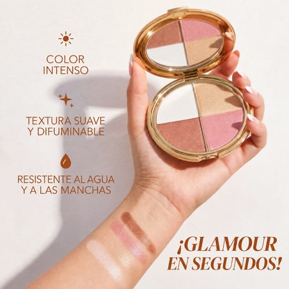 50% OFF SOLO POR HOY: SUPERGIRL 4 EN 1™ - Paleta Maquilladora de ojos y mejillas